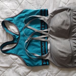 Under Armour sports bras.